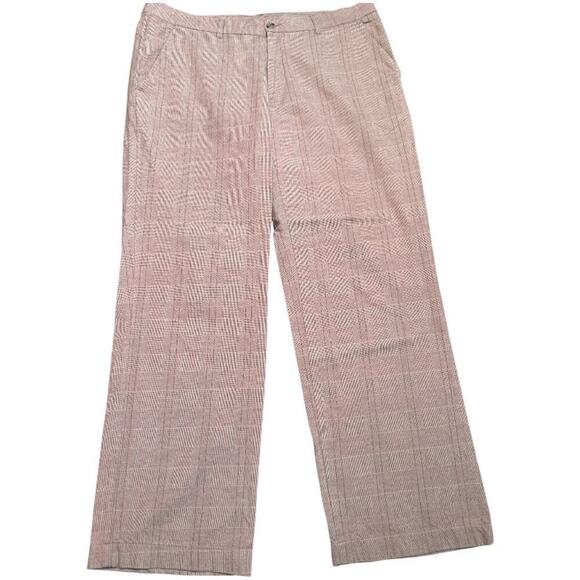 Gilmar Other - Gilmar Peach Tan Plaide 100% Cotton Lightweight Pants Men's Size XXL